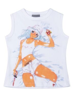 Ashley Williams FW24 “Brandon” baby tee in white | Size: S